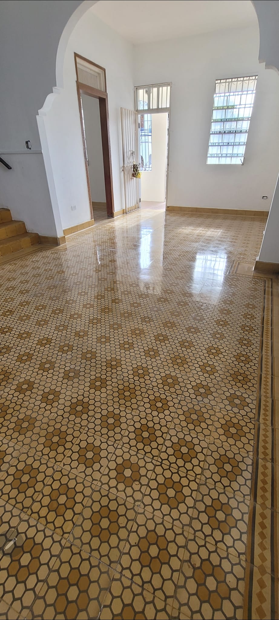 Limpieza profesional de piso con pulidora - Ponce Floors